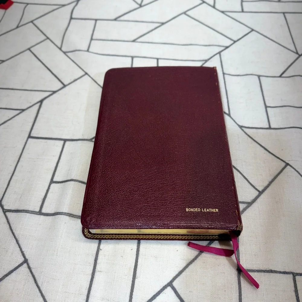 Thomas Nelson Holy Bible NKJV Burgundy Leather Possibility Thinkers Edition 1984